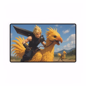 Cloud Riding a Chocobo Playmat